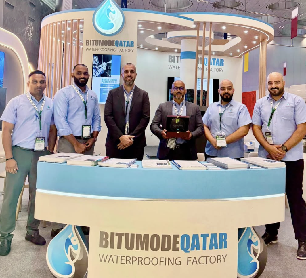 The Bitumode Qatar team at an exhibition